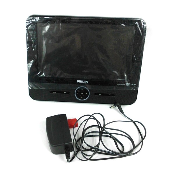 Philips DCP851/37 Portable DVD & iPod Dock Player 8.5 Inch w Remote Pouch Cord - Picture 3 of 6